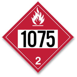Placard Flammable #1075
