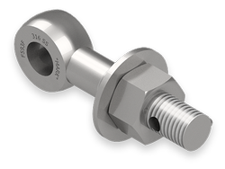 1 x 5-Inch Stainless Steel Eyebolt Assembly with Seal Hole, Heavy Hex Nut