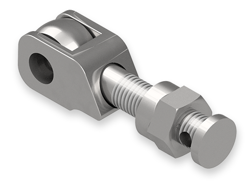7/8 x 5-1/16 Inch Stainless Steel Eyebolt Assembly with Safety Catch and Seal Hole, Heavy Hex Ferrule Nut