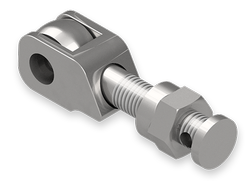 7/8 x 5-1/16 Inch Stainless Steel Eyebolt Assembly with Safety Catch and Seal Hole, Heavy Hex Ferrule Nut