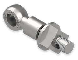 7/8 x 5-Inch Stainless Steel Eyebolt Assembly with Seal Hole and Safety Collar, Heavy Square Nut
