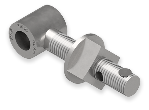 7/8 x 5-Inch Stainless Steel Eyebolt Assembly with Seal Hole and Thick Head, Heavy Square Nut