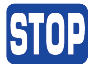 Stop Sign Plate, Blue