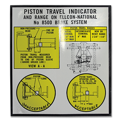 Decal Piston Travel Indicator