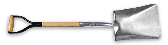 Ballast Shovel with Wood Handle