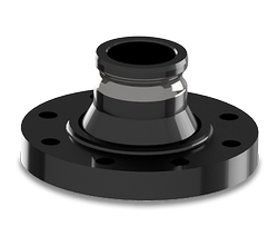 4 inch x 3 inch Quick Connect Flanged Adapter, UHMWPE Flange with Reinforced Adapter
