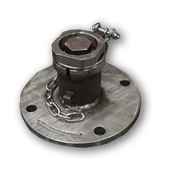 2-Inch Flanged Stainless Steel Top Fitting Assembly